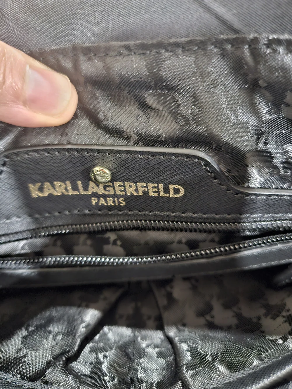 Karl Lagerfeld Black Crossbody Shoulder Bag